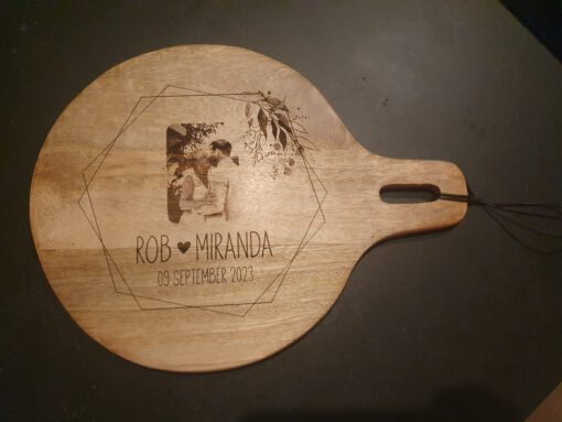 Borrelplank rond klein