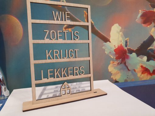 Venster Wie zoet is krijgt lekkers - Image 2