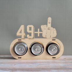 Bier blikjes houder 50 jaar