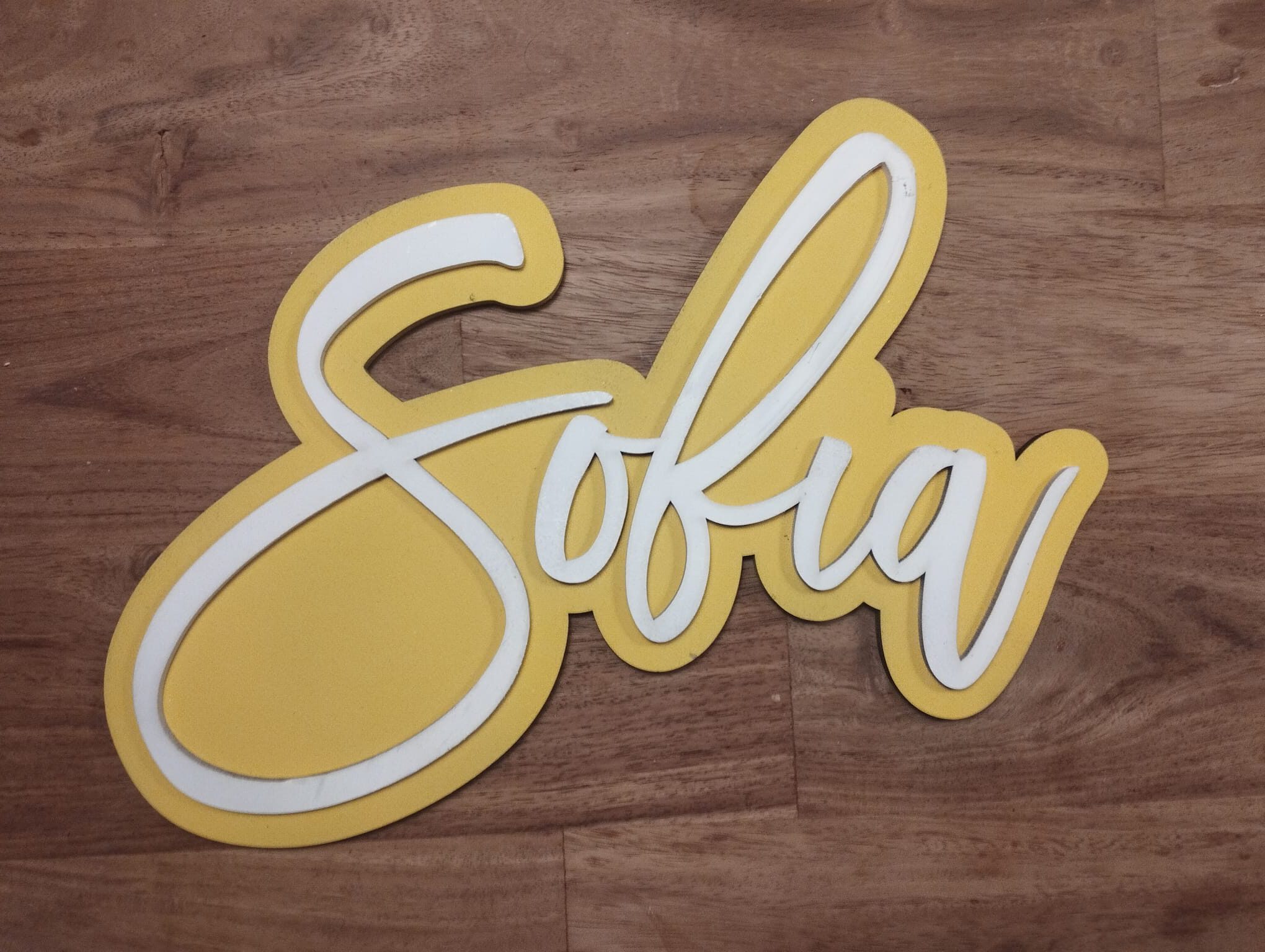 Kleurrijke Houten Naamletters - Afbeelding 2