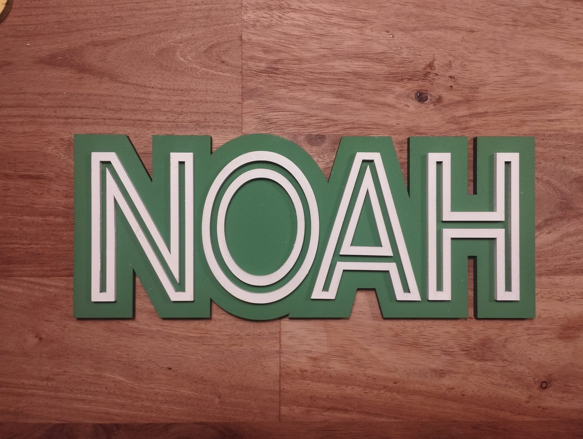 Kleurrijke Houten Naamletters - Afbeelding 4