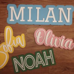 Kleurrijke Houten Naamletters